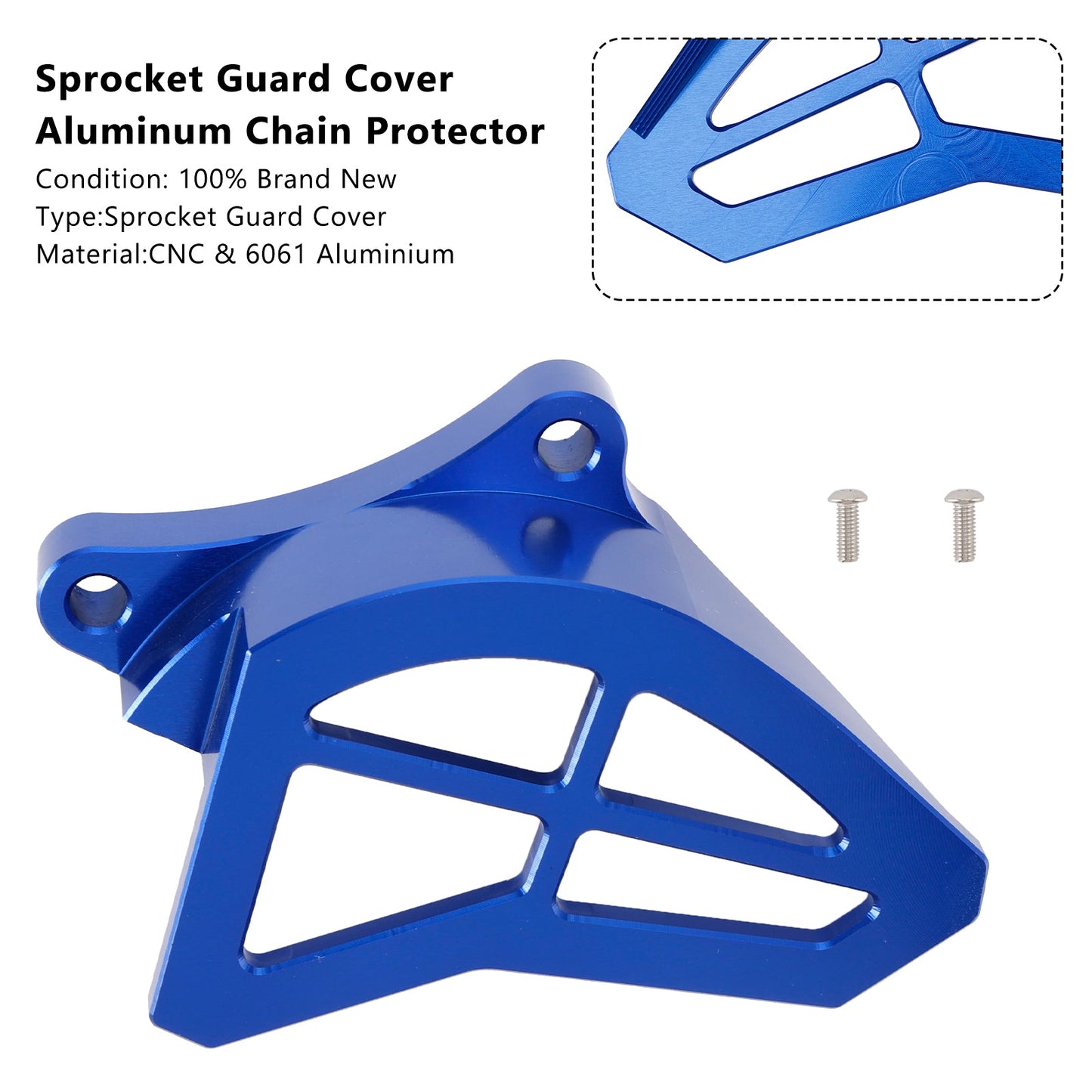 Protezione per pignone Yamaha YZ125 1993-2004, protezione per catena in alluminio