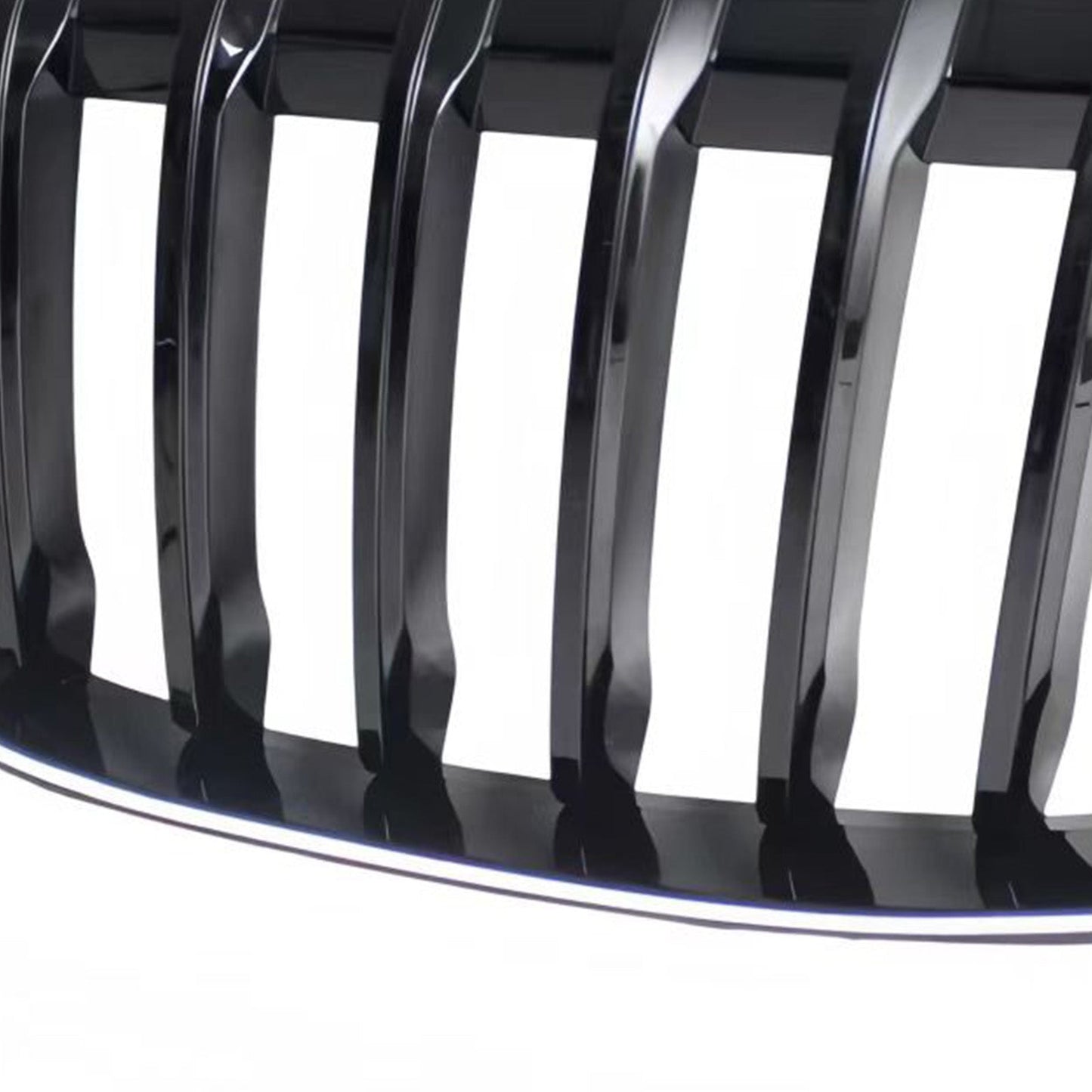Griglia anteriore a doppio rene nera lucida, compatibile con BMW X1 F48 F49 2016-2019 (2 pezzi).