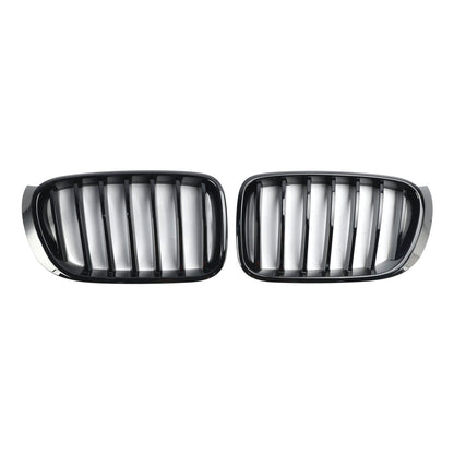 2014-2017 BMW X3 F25 Facelift Nero lucido Paraurti anteriore Griglia a rene 51117338571
