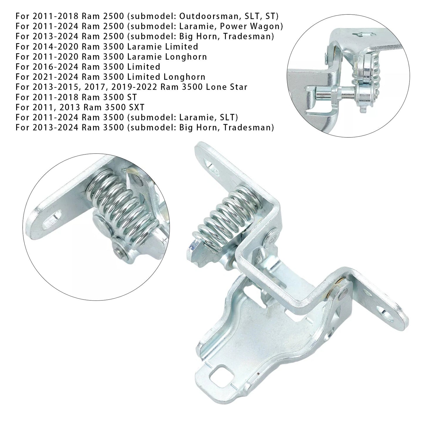 Cerniera porta anteriore lato guida sinistro inferiore per camion Dodge Ram 2500 3500 1500