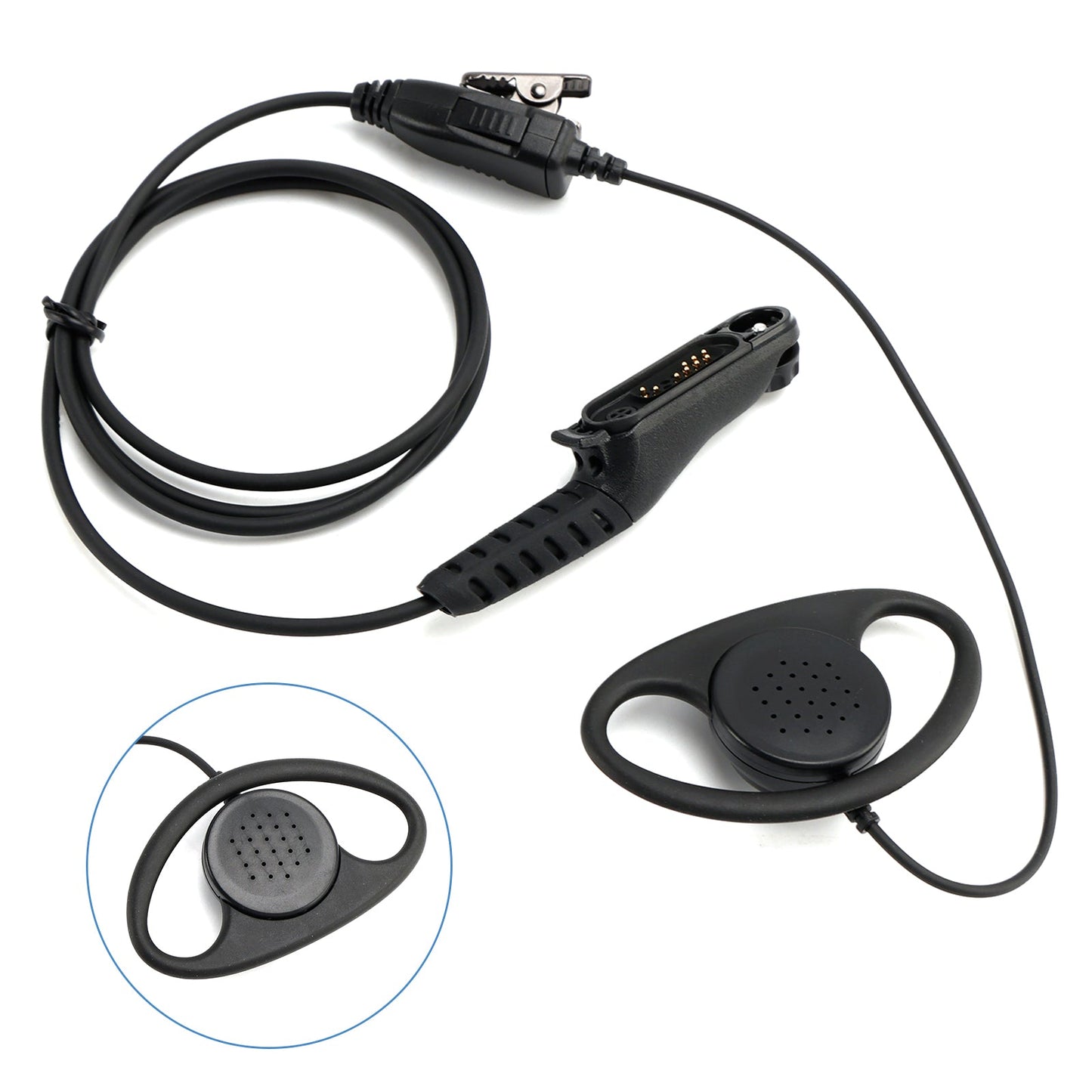 Cuffie con gancio auricolare grande tipo D R7-018-D per R7 R7A MXP600 ION APXN70 APXN50 APXN30