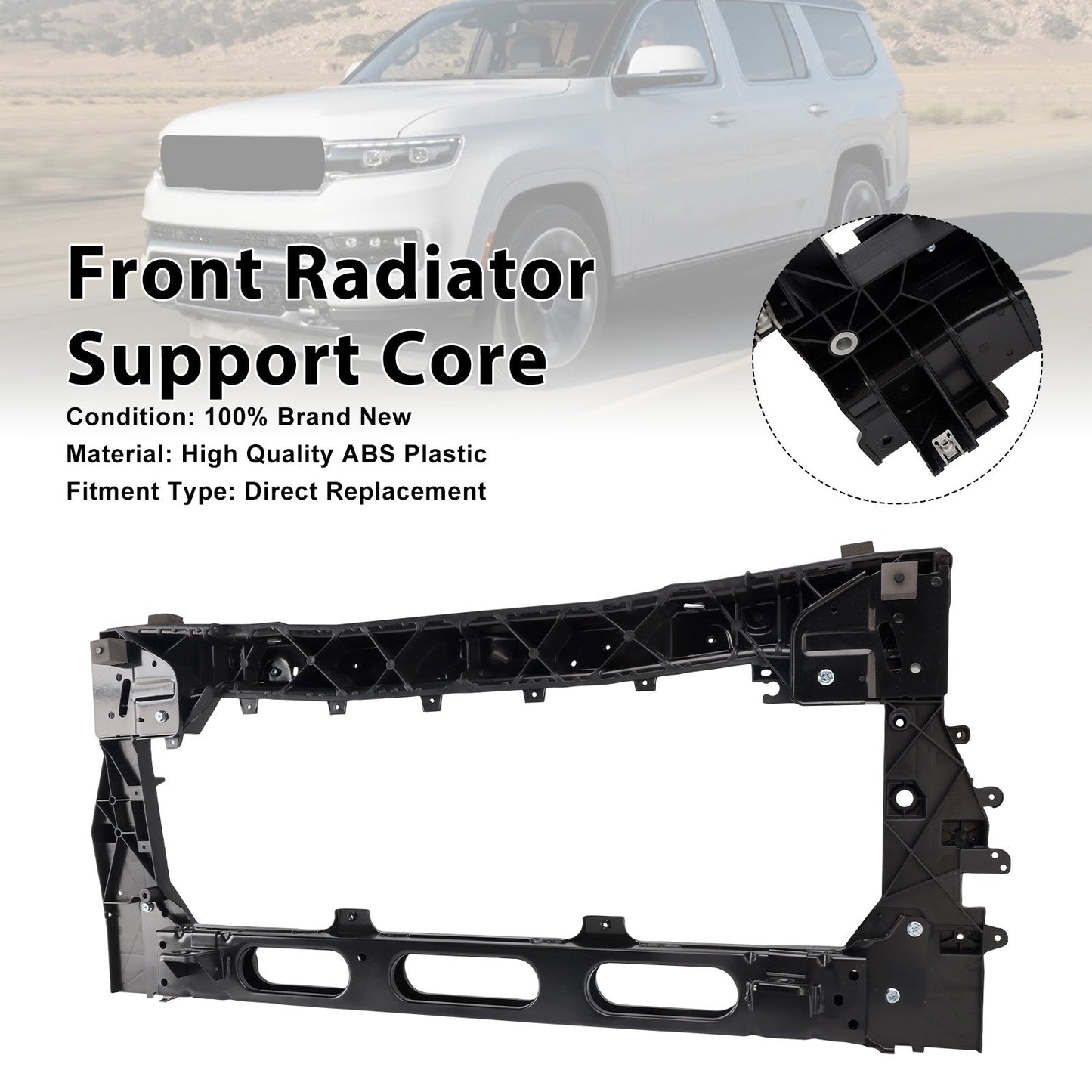 2025 Per Jeep Wagoneer (sottomodello: Overland, Serie II Overland) Nucleo di supporto del radiatore anteriore 68563708AA
