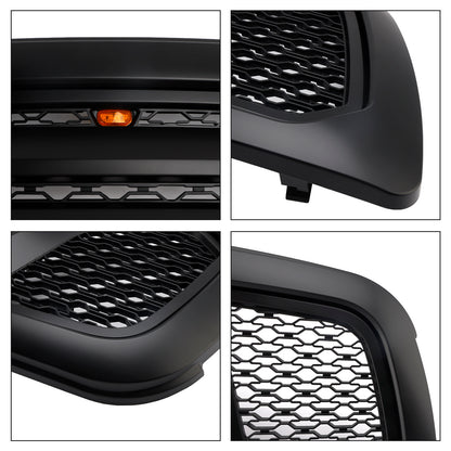 Griglia paraurti anteriore nera con luce a LED per Dodge Ram 1500 2009-2012