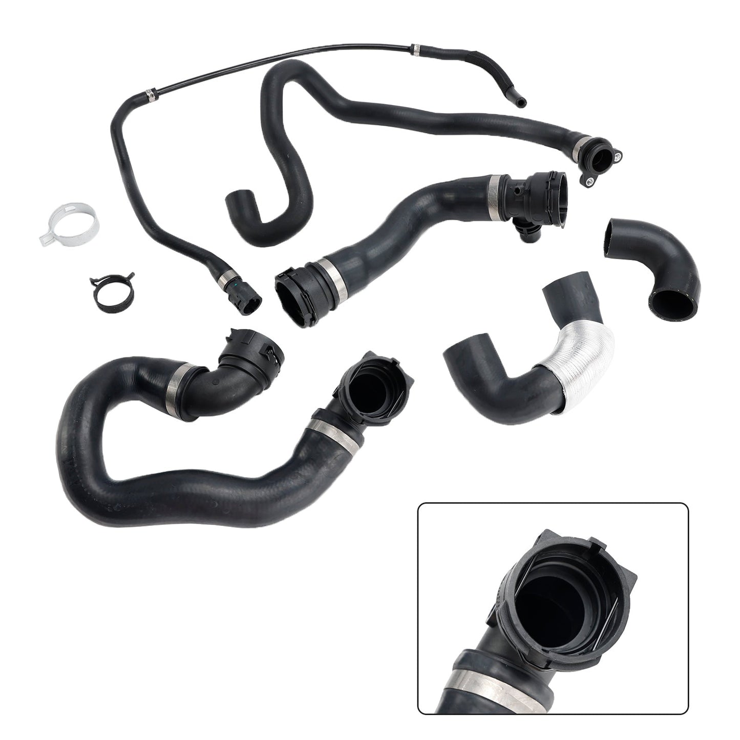 Kit tubo flessibile dell&'acqua di raffreddamento per radiatore BMW 335i 2007-2010 6 pezzi 17128634285