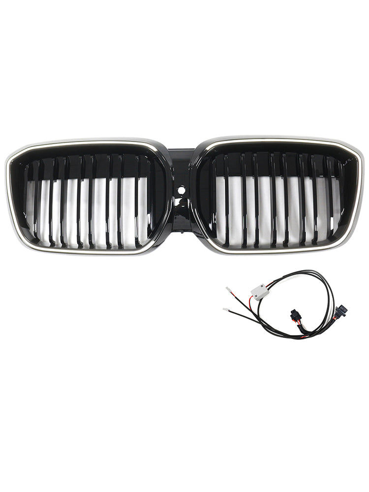 Griglia anteriore a doppio rene nera lucida BMW IX3 G08 LCI 2022-2024