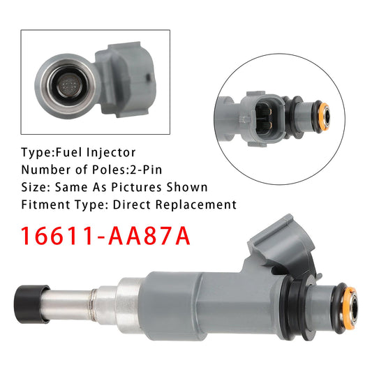 Iniettore di carburante 16611-AA87A per Subaru Legacy Outback 2.5L H4 2015-2017