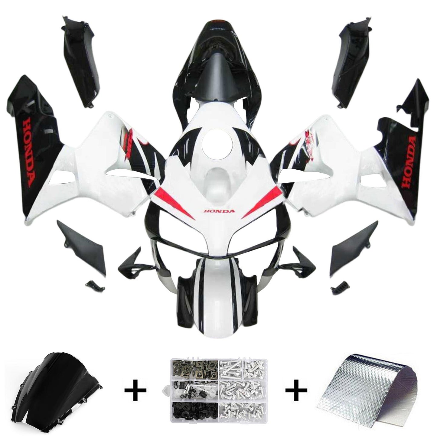 Kit carenatura per carrozzeria addominali di plastica per Honda CBR600RR 2003-2004 F5