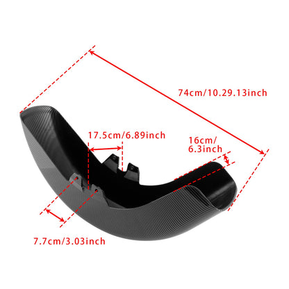 Parafango anteriore nero Harley-Davidson Touring Electra Glide Street Glide Road Glide Road King ABS 1989-2013