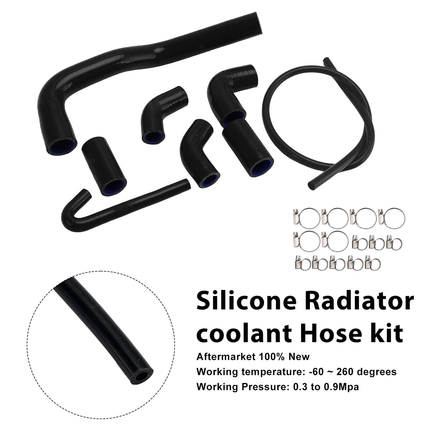 Tubo flessibile del liquido di raffreddamento del radiatore in silicone Ducati Streetfighter V4 V4S 2020-2025