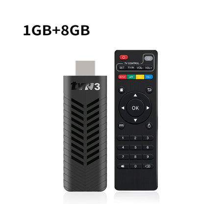 TVR3-S TV Stick Android14.0 Ram 1 GB ROM 8 GB Dongle Set-Top Box Lettore 4K TV BOX