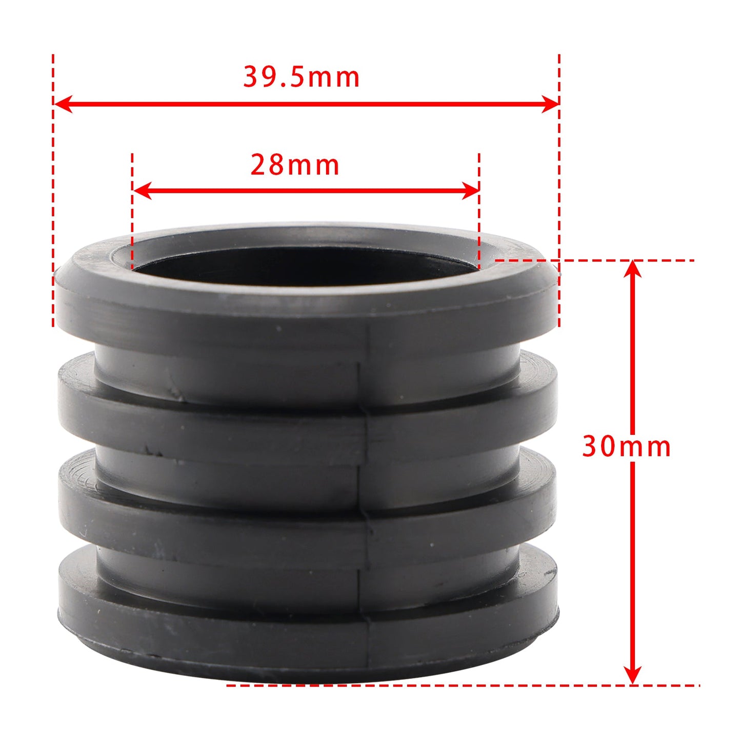 Guarnizione di scarico in gomma per Honda CR250R CR 250 2X 1984-2007 18365-KA4-730