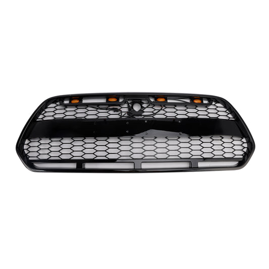 Griglia paraurti anteriore nera lucida Ford Transit MK8 Raptor 2015-2018 con LED