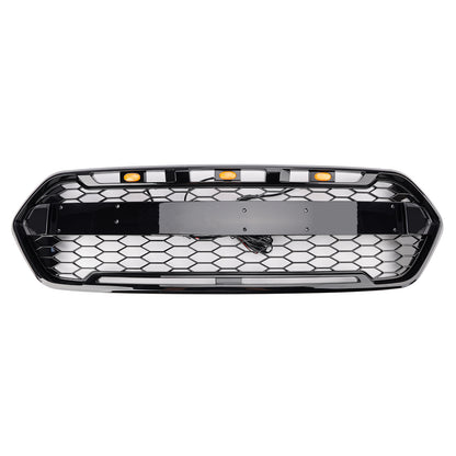2018-2023 Ford Transit Custom Trail W/ 3LED Gloss Black Front Bumper Grille 2467234