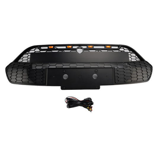 2013-2017 Ford Transit Custom Griglia per paraurti anteriore nera opaca con LED