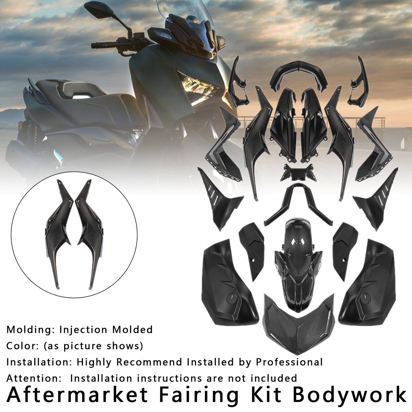 Kit carenatura carrozzeria iniezione Yamaha X-MAX 300 XMAX 2023-2024