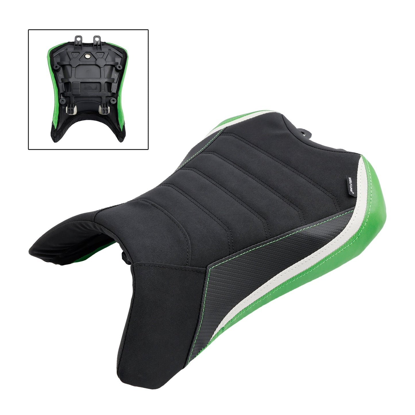 Sella passeggero anteriore per Kawasaki Ninja 1000SX 2022-2023, colore verde