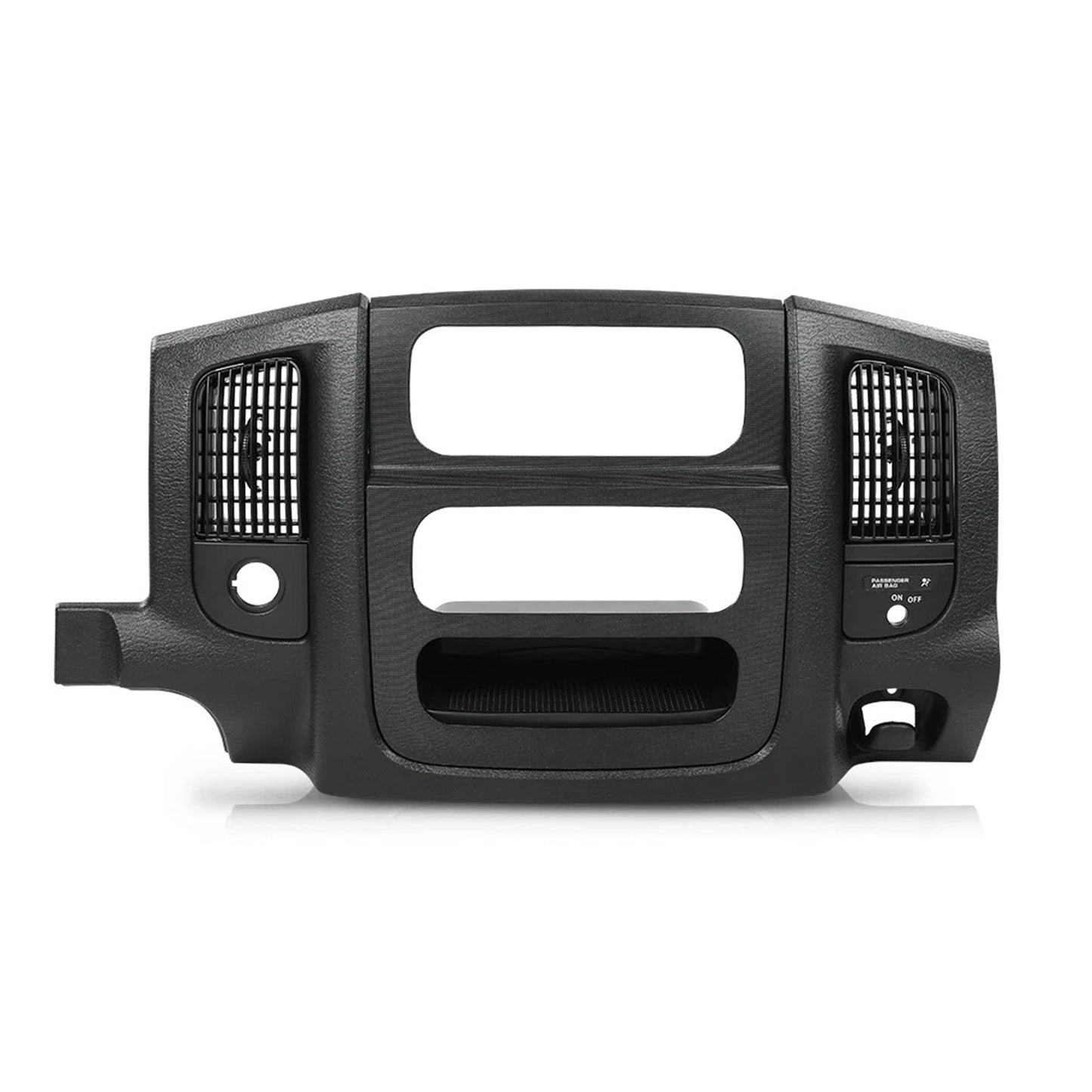 Pannello di rivestimento della bocchetta dell'aria del cruscotto centrale Dodge Ram 1500 2002-2005, nero