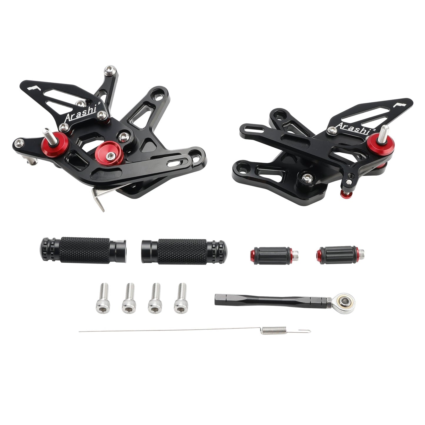 Pedane arretrate in alluminio CNC Kawasaki Ninja ZX6R ZX636 2024-2025