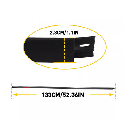 Modanatura per gocciolatoio sul tetto Toyota Tundra DOUBLE CAB 2007-2020, lato sinistro e destro, in gomma, 2 pezzi