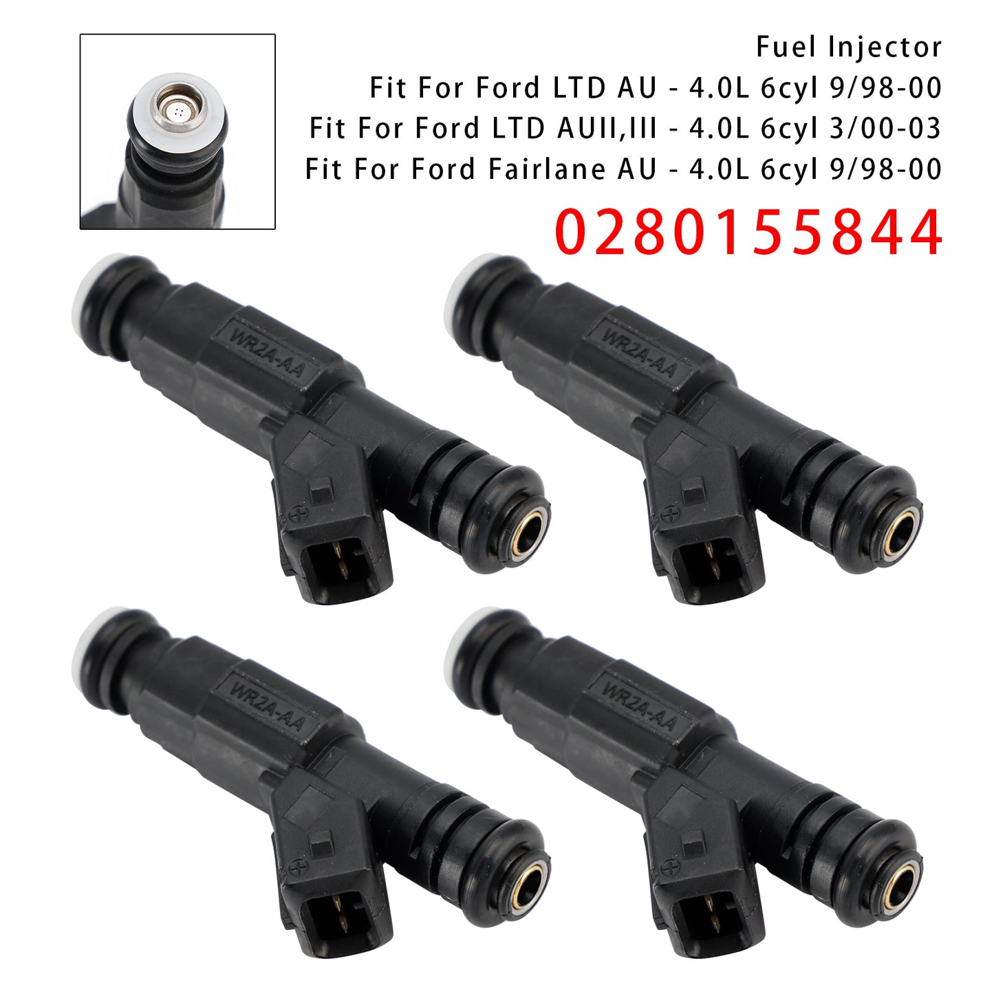 4 pezzi iniettori carburante per Land Rover Range Rover V8 L322 BMW X5 0280155844