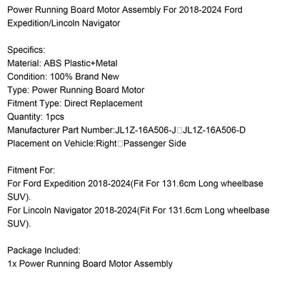 Motore elettrico per pedana di corsa Ford Expedition Navigator 2018-2024 JL1Z-16A506-D