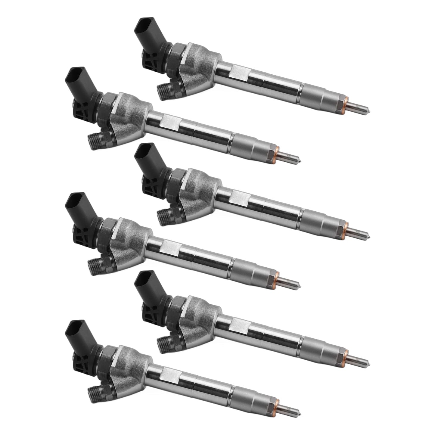 0445110597 Per BMW F10 F30 F15 328d X5 535d 740Ld N47 N57 Iniettore di carburante 6 pezzi