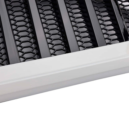 Griglia paraurti anteriore Vader bianca e nera per Jeep Wrangler JL JT 2018-2023