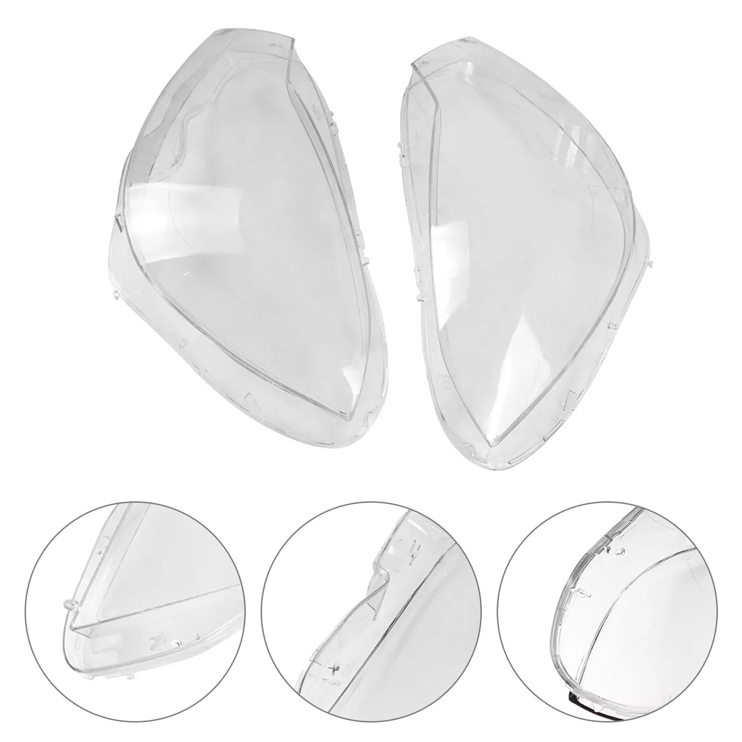 Copri-lente per fari anteriori Mercedes Benz C W204 2011-2015, 2 pezzi