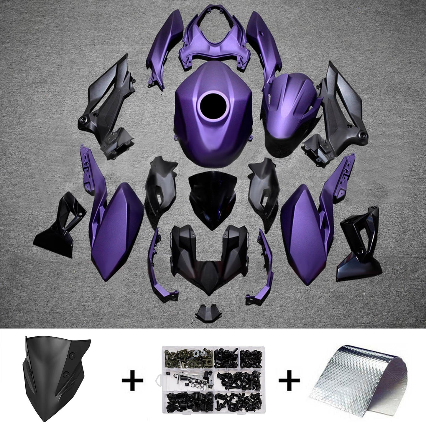 Kit carenatura iniezione in plastica ABS adatto per Kawasaki Z400 2018-2024