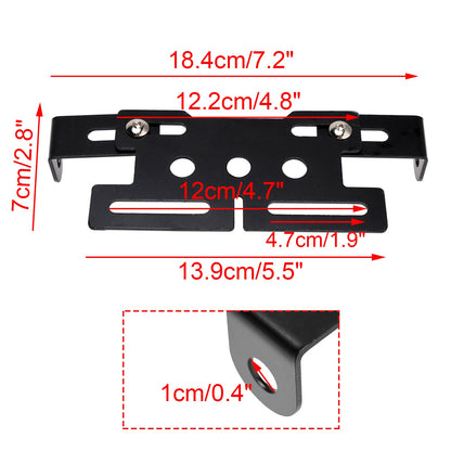 Supporto per fanale posteriore per motocicletta, supporto per targa