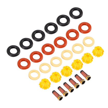 Guarnizione O-ring per iniettore carburante 0280150414 compatibile con BMW Serie 5 E34 87-93 E39 1995-2003