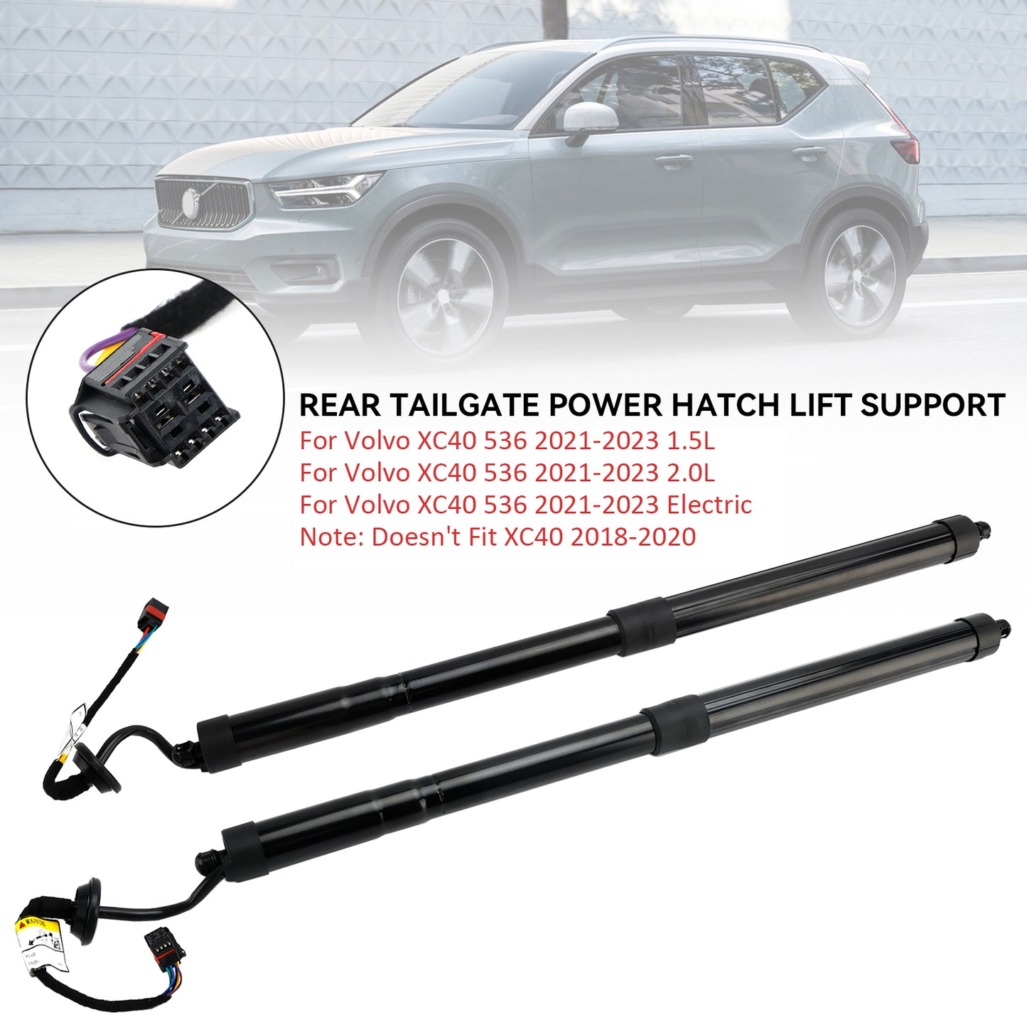 2PCS Rear Electric Tailgate Gas Strut 32296296 Per Volvo XC40 536 2021-2023
