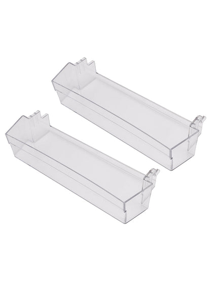2 ripiani per frigorifero, grigi trasparenti, per porta centrale o superiore, 306 mm, compatibili con Dometic Caravan 289072710