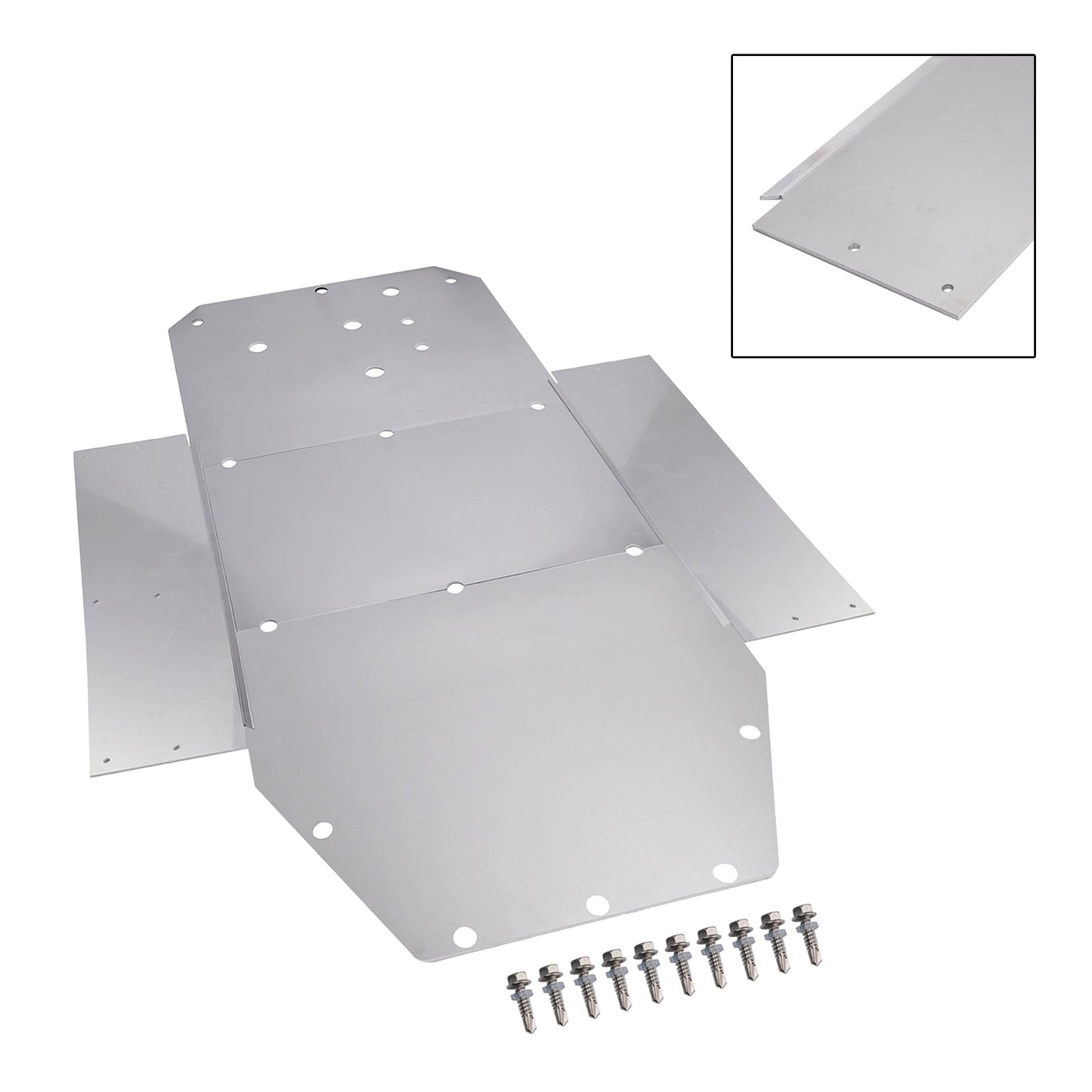 Piastra paramotore in alluminio per protezione telaio Polaris RZR 800 2008-2014