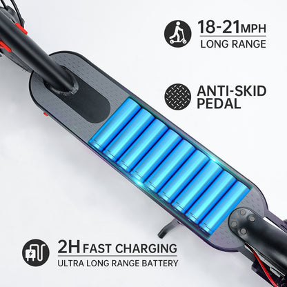 8,5 "Scooter elettrico pieghevole con app 350W 35 km Range 30 km/h Città pendola
