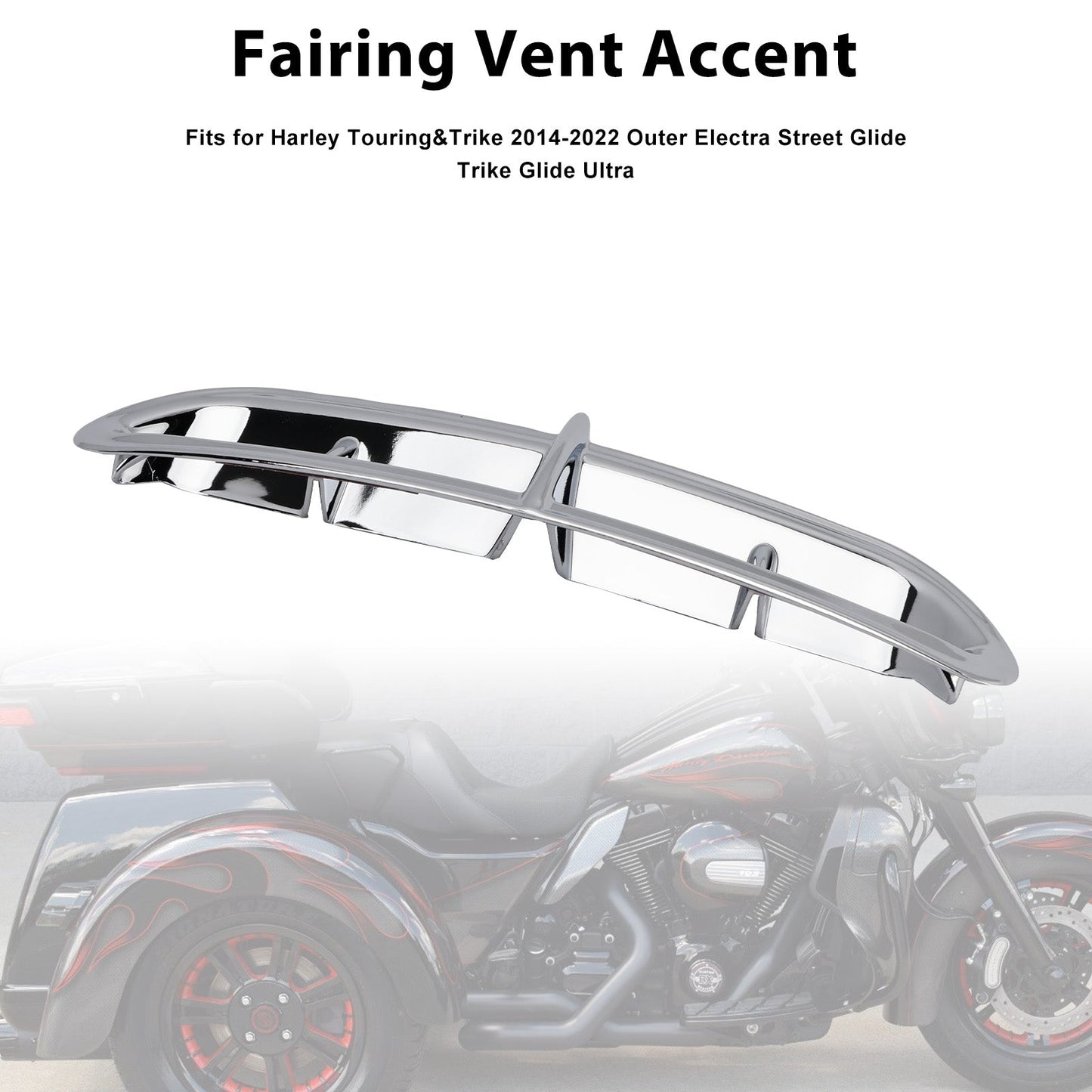 Carenatura con presa d'aria per Touring Electra Street Trike Glide Ultra 2014-2022