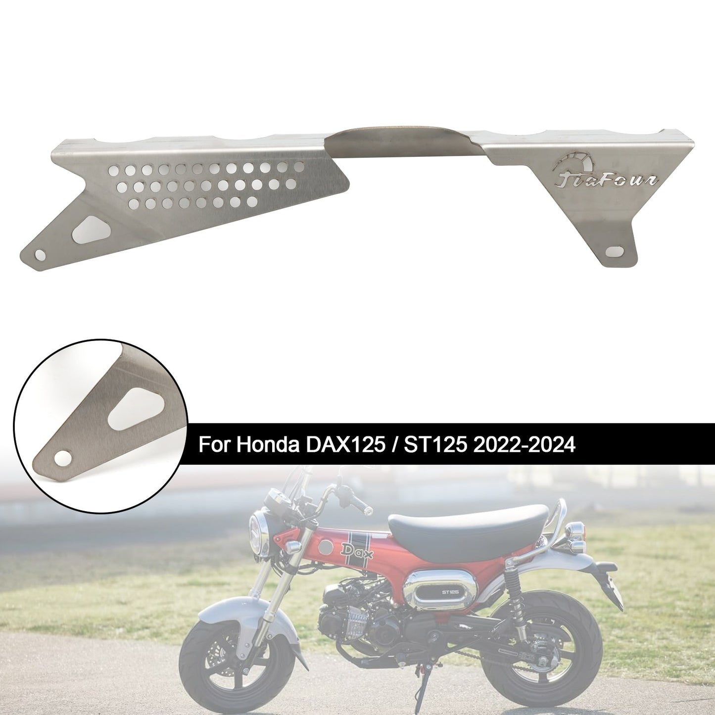 Protezione della copertura della catena della ruota dentata per Honda DAX 125 ST125 2022-2024