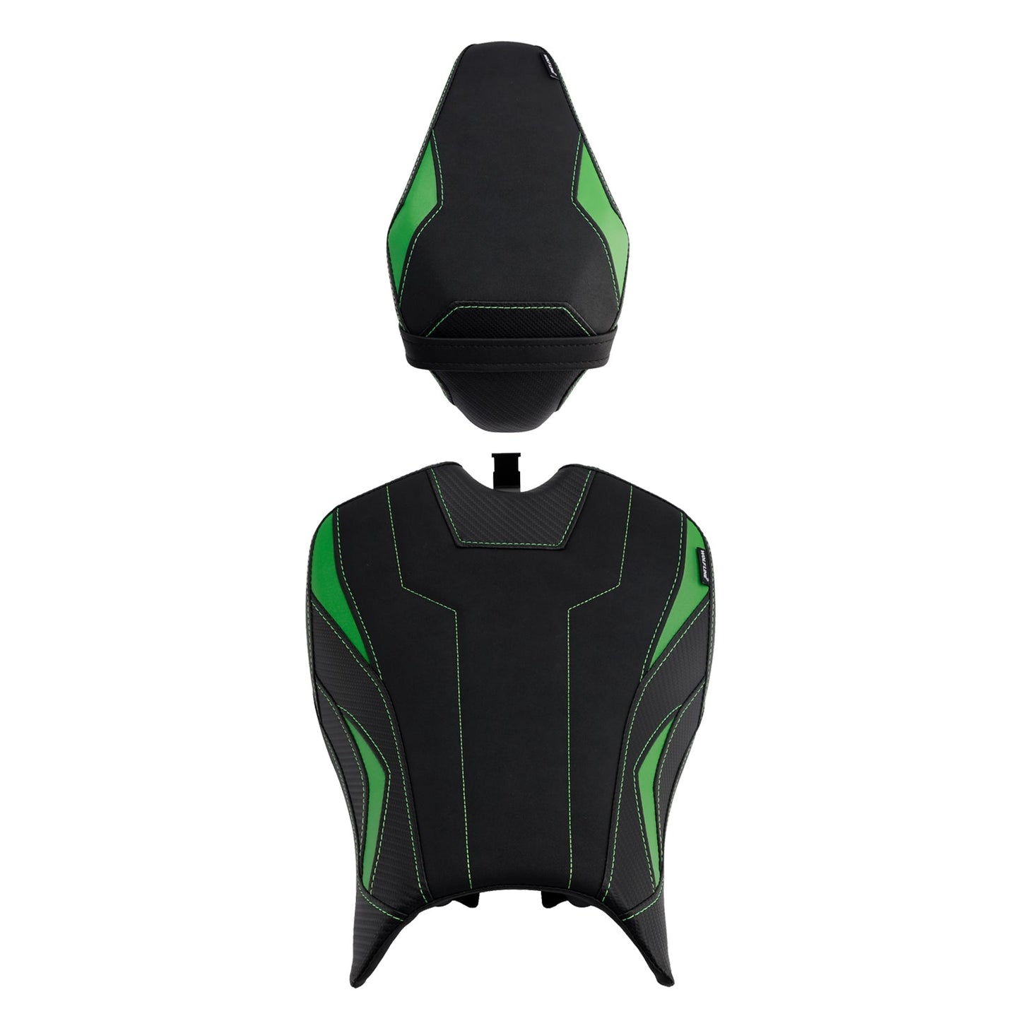2025 - Cuscino posteriore per sedile conducente e passeggero per Kawasaki Ninja Z900 Zr900-F, colore verde.