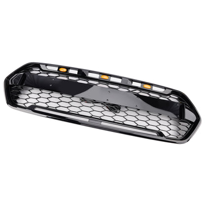 2018-2023 Ford Transit Custom Trail W/ 3LED Gloss Black Front Bumper Grille 2467234