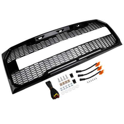 Griglia paraurti anteriore stile Raptor nero lucido adatta per Ford F150 2009-2014