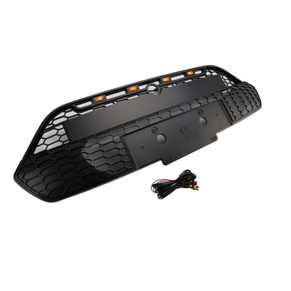 2013-2017 Ford Transit Custom Griglia per paraurti anteriore nera opaca con LED