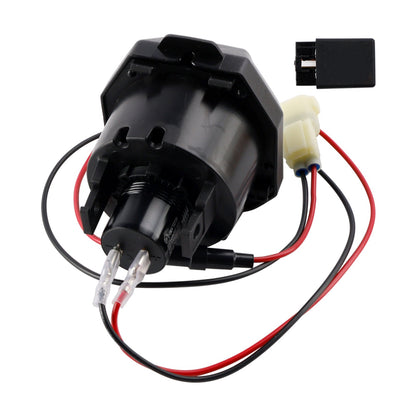 Caricabatterie rapido Kawasaki Versys 650 2022-2024 con presa destra USB + Type-C