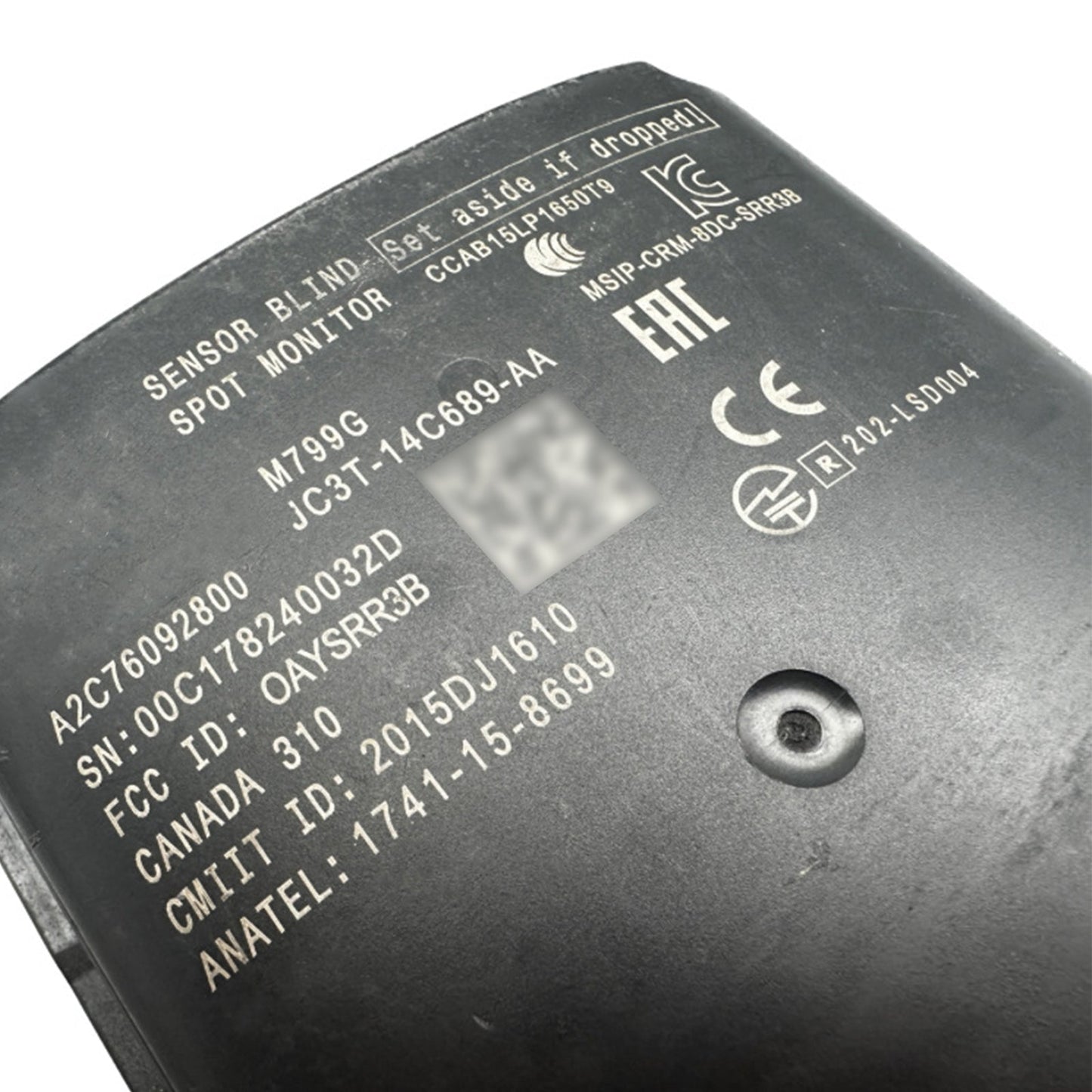 Modulo sensore di monitoraggio dell'angolo cieco Transit Connect 2019-2021 JC3T-14C689-AA