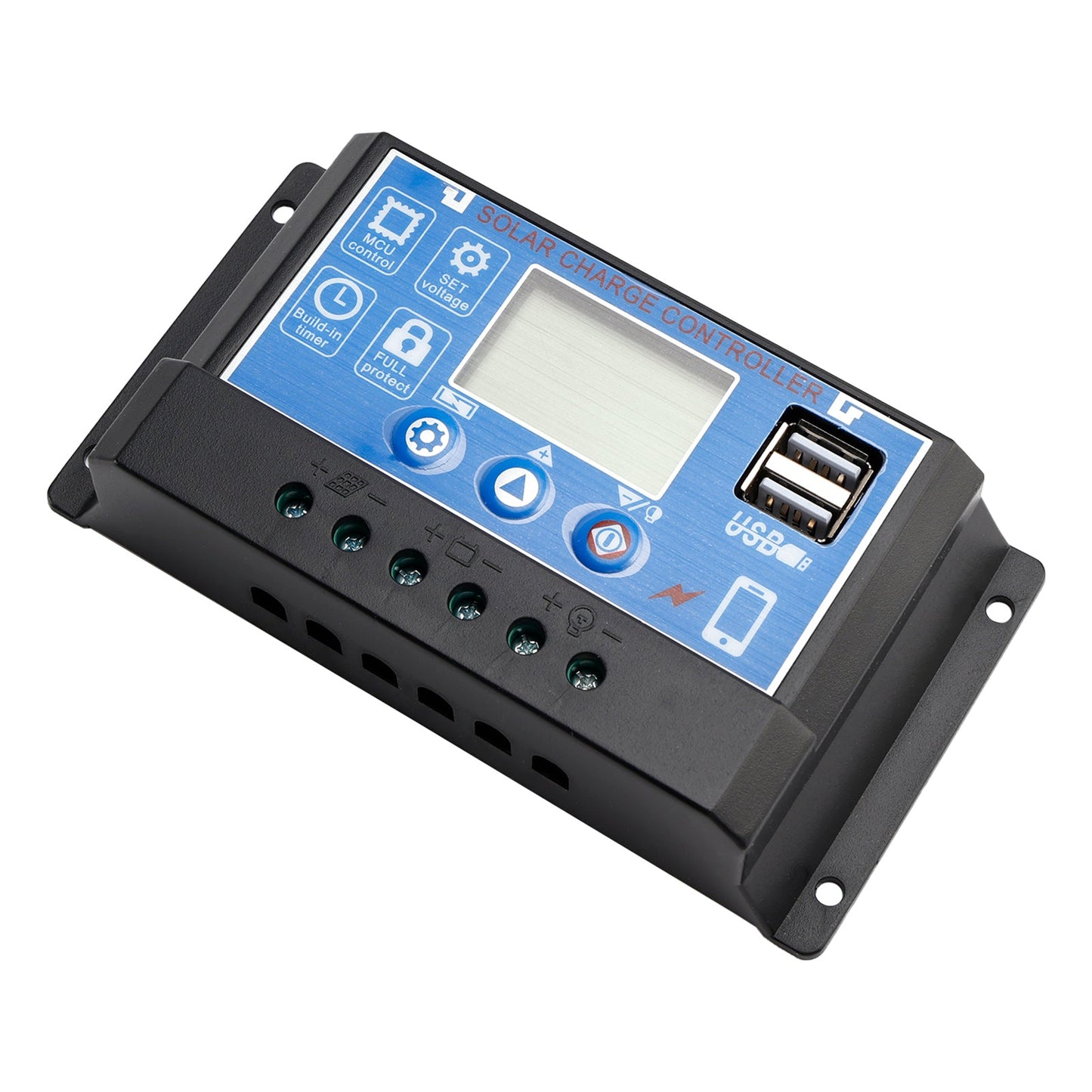 Regolatore solare PWM 12V-60V Visualizzazione corrente Controllo luce solare stradale 0V Avvio
