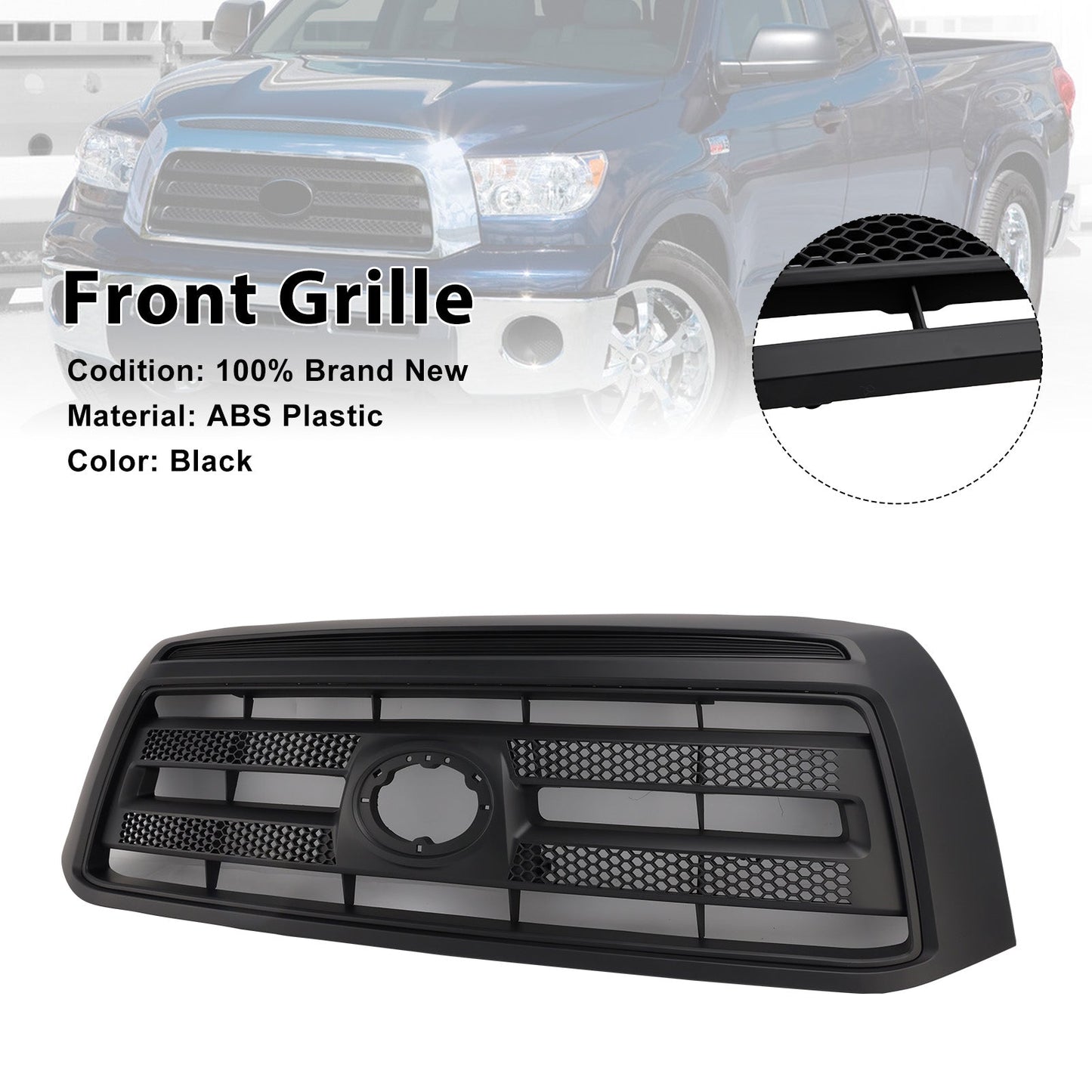 Griglia paraurti anteriore nera opaca per Toyota Tundra 2010-2013