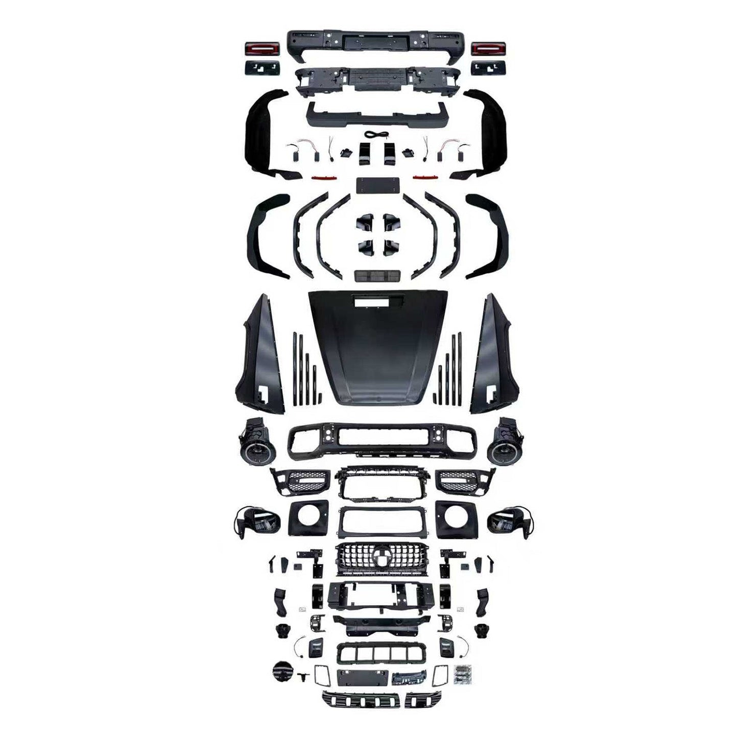 Kit carrozzeria e paraurti in stile AMG per Mercedes W463 G550 G500 (1993-2018), compatibile con modelli W464 G63 e W464 G63 dal 1993 al 2018.