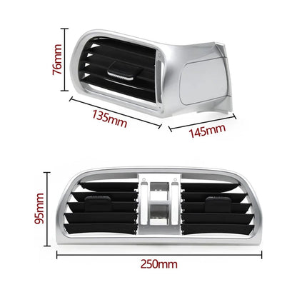 Copertura bocchetta aria condizionata centrale sinistra destra Porsche Carrea 997 2004-2011 argento 99755214105 99755213105 99755213205