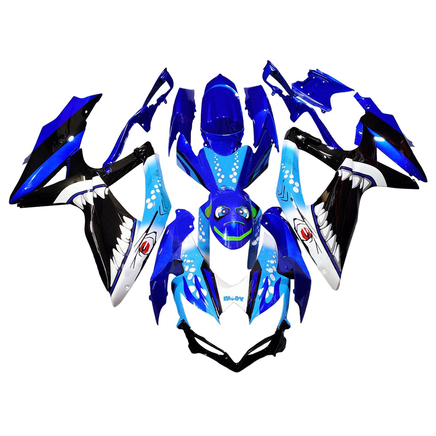 Kit carenatura iniezione plastica ABS per Suzuki GSXR 600/750 2008-2010 K8