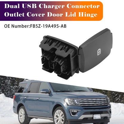 Coperchio con doppio connettore di ricarica USB FB5Z-19A495-AB per F-Super Duty Navigator 16-21