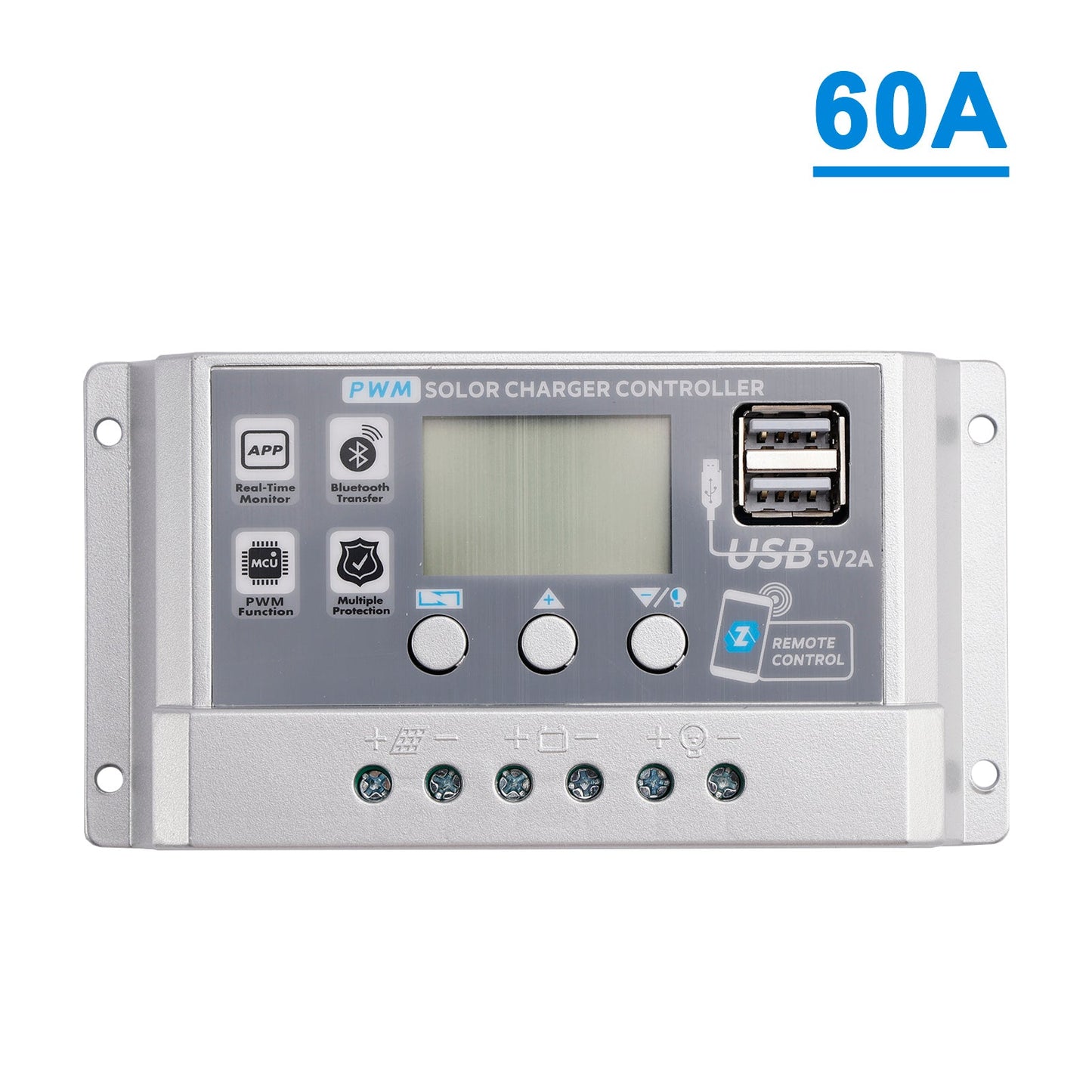 Regolatore solare PWM 10A-60A APP mobile Regolatore solare di controllo intelligente